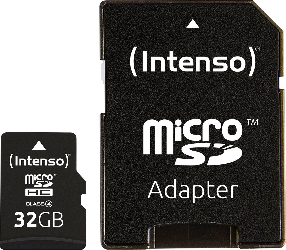 Intenso 32 GB Micro SDHC-Card paměťová karta microSDHC 32 GB Class 4 vč. SD adaptéru