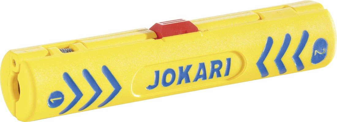 Jokari 30600 Secura Coaxi No.1 odizolovací nástroj Vhodné pro odizolovací kleště koaxiální kabel, PVC kulaté kabely  4.8 do 7.5 mm  RG58, RG59