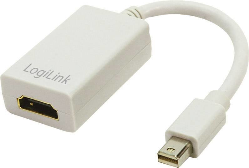 LogiLink CV0036A DisplayPort / HDMI adaptér [1x mini DisplayPort zástrčka - 1x HDMI zásuvka] bílá  10.00 cm