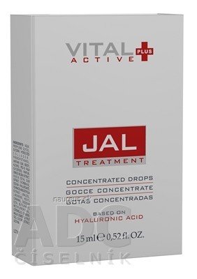 DERMO-LAB ITALIA S.R.L. VITAL PLUS ACTIVE JAL (koncentrované kapky s kyselinou hyaluronovou) 1x15 ml 15 ml