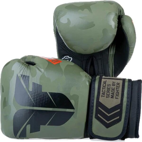 Fighter TACTICAL 10 OZ Boxerské rukavice, tmavě zelená, velikost 10