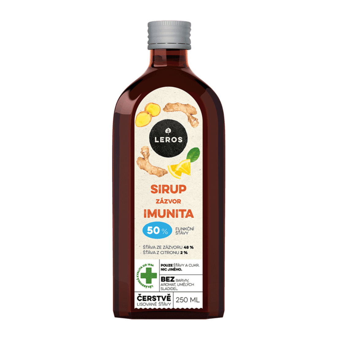 Leros Sirup Imunita zázvor 250 ml