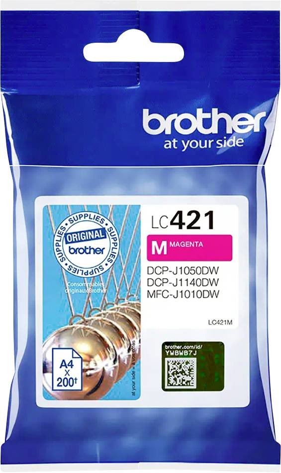 Brother Inkoustová kazeta LC421M originál Single purppurová LC421M
