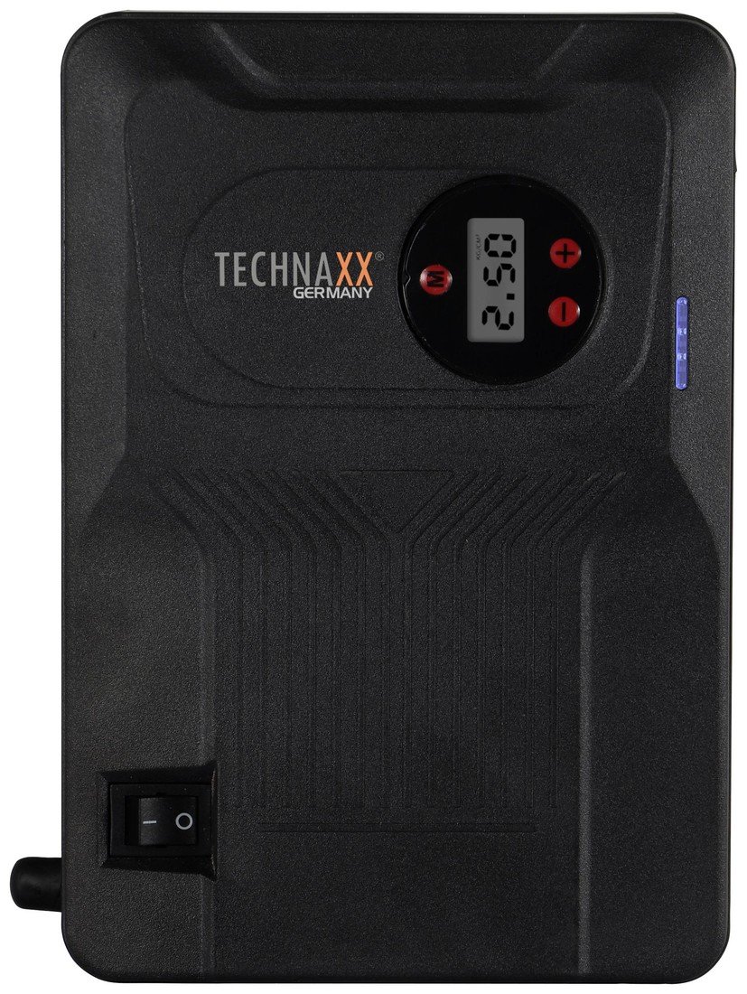 Technaxx systém pro rychlé startování auta TX-219 5031 Pomocný startovací proud (12 V)=350 A  pracovní osvětlení, elektronická ochrana, indikátor stavu nabití, SOS signalizační kontrolka, 2x USB konek