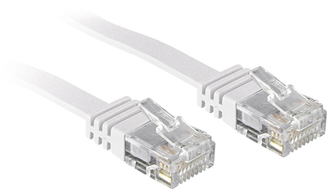 LINDY 47503 RJ45 síťové kabely, propojovací kabely CAT 6 U/UTP 3.00 m bílá s ochranou 1 ks