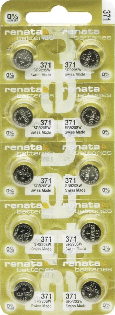 Renata 371.MP-E knoflíkový článek 371 oxid stříbra 40 mAh 1.55 V 10 ks