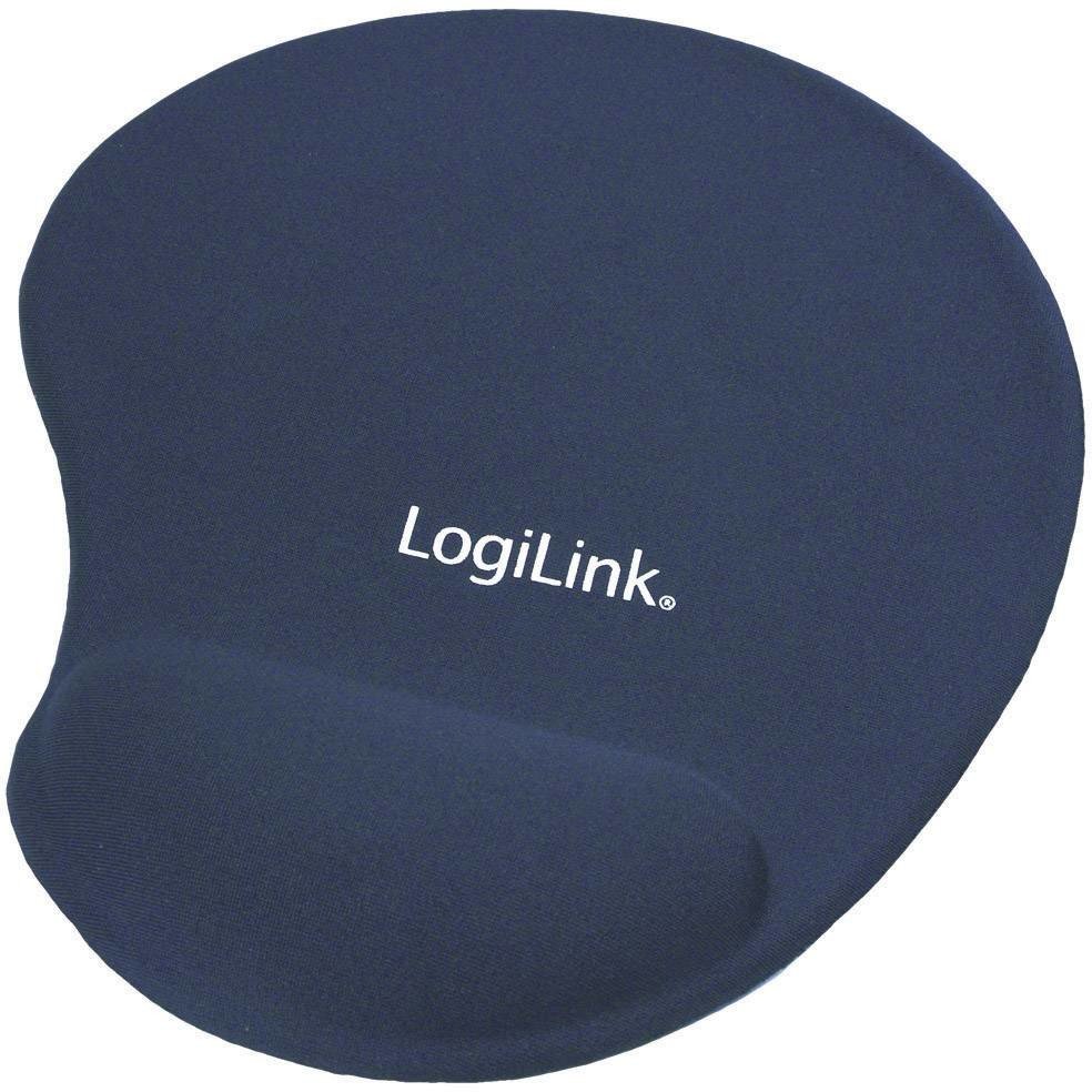 LogiLink ID0027B podložka pod myš s opěrkou pod zápěstí ergonomická modrá (š x v x h) 195 x 3 x 230 mm
