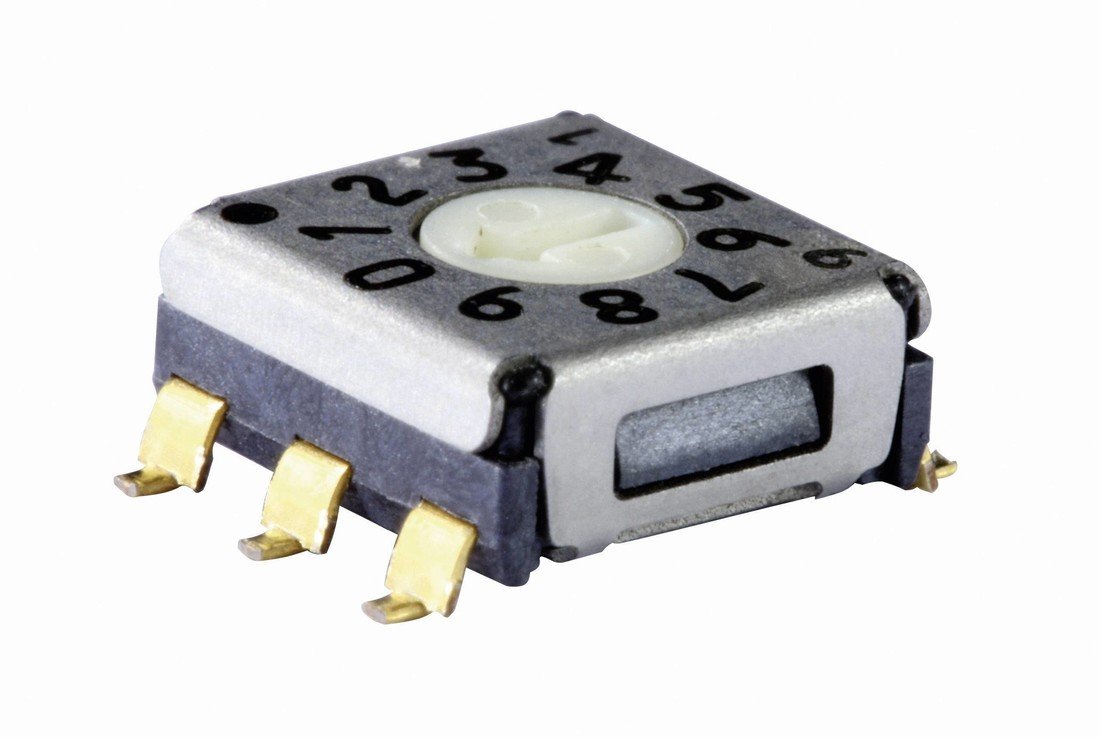 Knitter-Switch  SMR 13016  SMR 13016  kódovací přepínač  hexadecimální  0-9/A-F  Počet pozic přepínače 16  1 ks