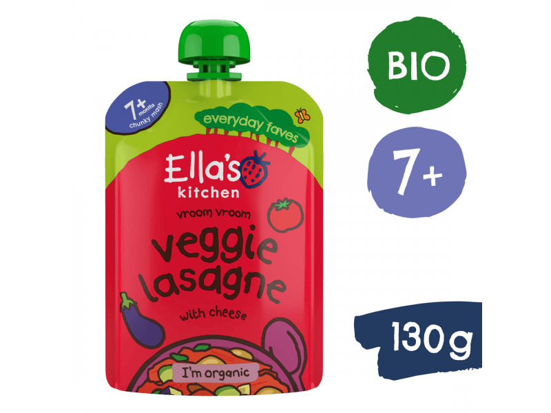 Ella's Kitchen BIO Zeleninové lasagne se sýrem (130 g)