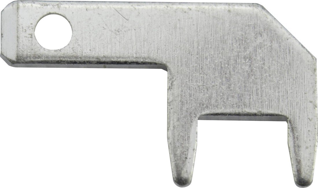 Vogt Verbindungstechnik 378908.68 faston zástrčka  Šířka zástrčky: 2.8 mm Tloušťka konektoru: 0.8 mm 90 ° bez izolace kov 100 ks