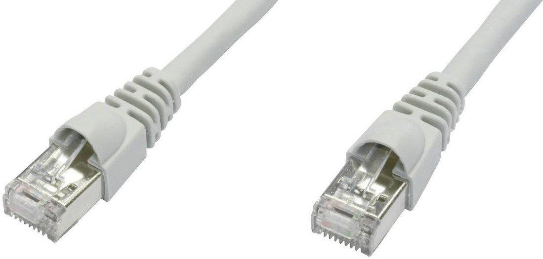 Telegärtner L00002A0141 RJ45 síťové kabely, propojovací kabely CAT 6A S/FTP 3.00 m bílá samozhášecí, s ochranou, samozhášecí, bez halogenů, UL certifikace 1 ks
