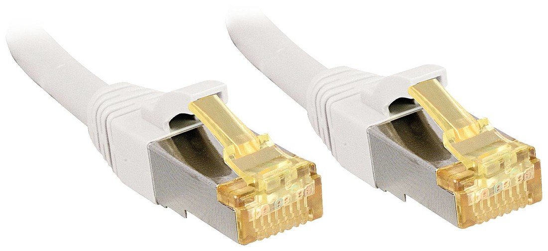 LINDY 47322 RJ45 síťové kabely, propojovací kabely CAT 6a (surový kabel CAT 7)  S/FTP 1.00 m bílá  1 ks