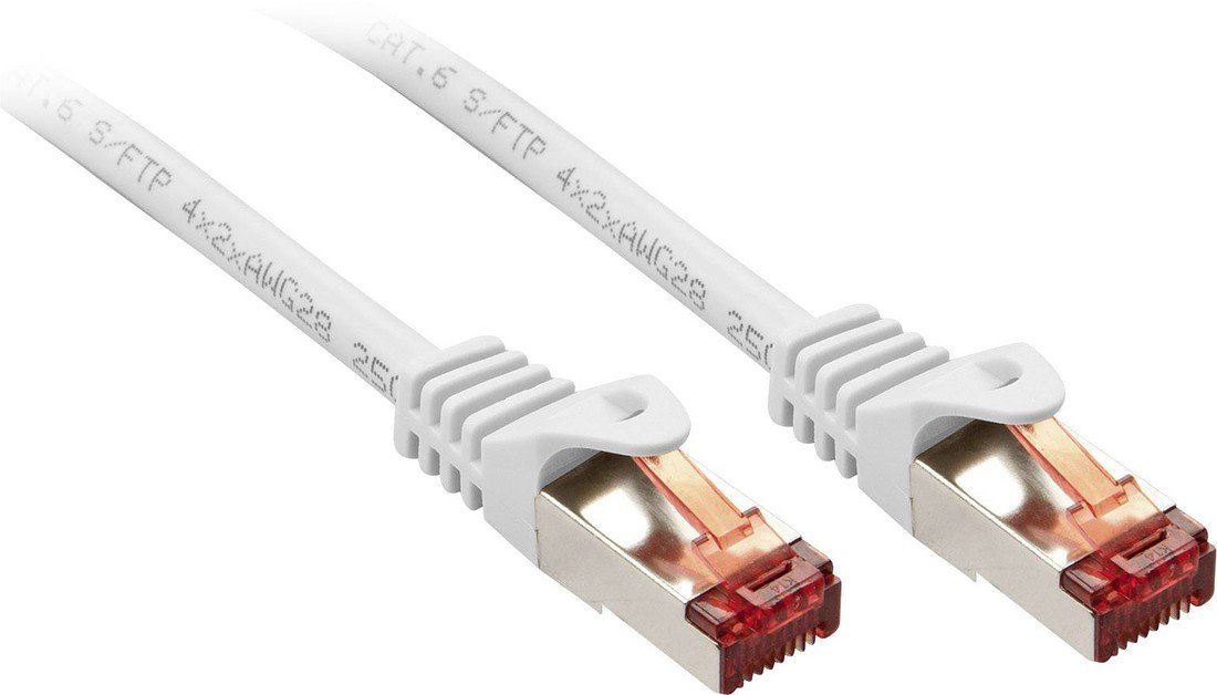 LINDY 47384 RJ45 síťové kabely, propojovací kabely   2.00 m bílá  1 ks