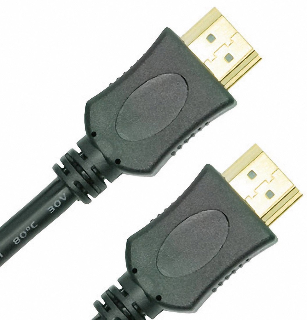 HDMI kabel Zástrčka HDMI-A, Zástrčka HDMI-A 1.50 m černá AVC 200-1,5m Audio Return Channel, pozlacené kontakty, Ultra HD (4K) HDMI HDMI kabel