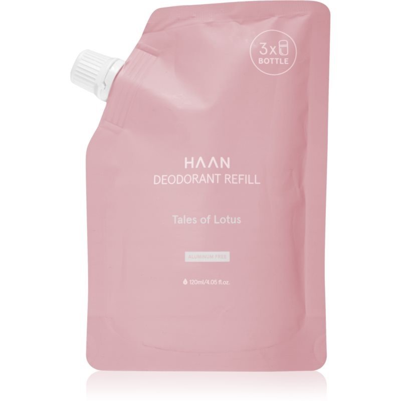 HAAN Deodorant Tales of Lotus osvěžující deodorant roll-on náhradní náplň 120 ml