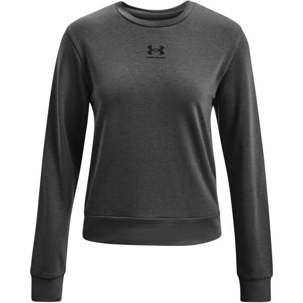 Under Armour RIVAL TERRY CREW Dámská mikina, tmavě šedá, velikost XL