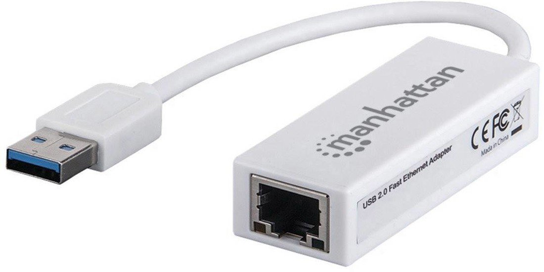Manhattan Fast Ethernet Adapter síťový adaptér 100 MBit/s USB 2.0