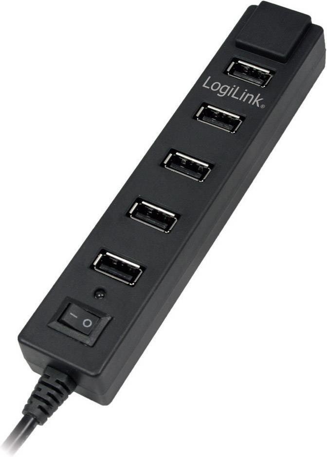 LogiLink UA0124 7 portů USB 2.0 hub  černá