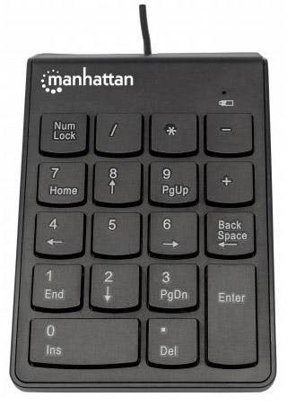 Manhattan 176354 USB číselná klávesnice  černá