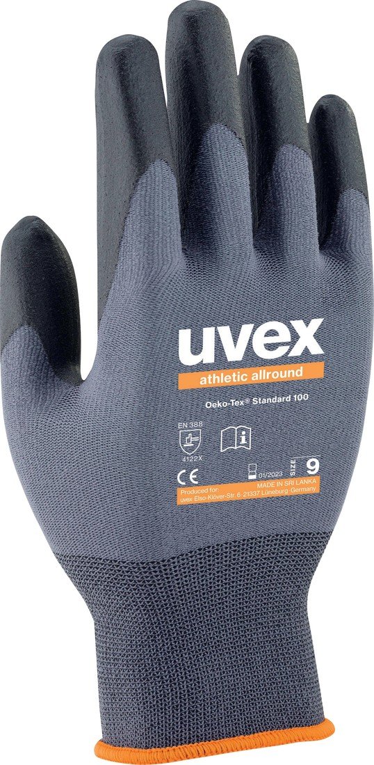 uvex 6038 6002809  montážní rukavice Velikost rukavic: 9 EN 388:2016  1 pár