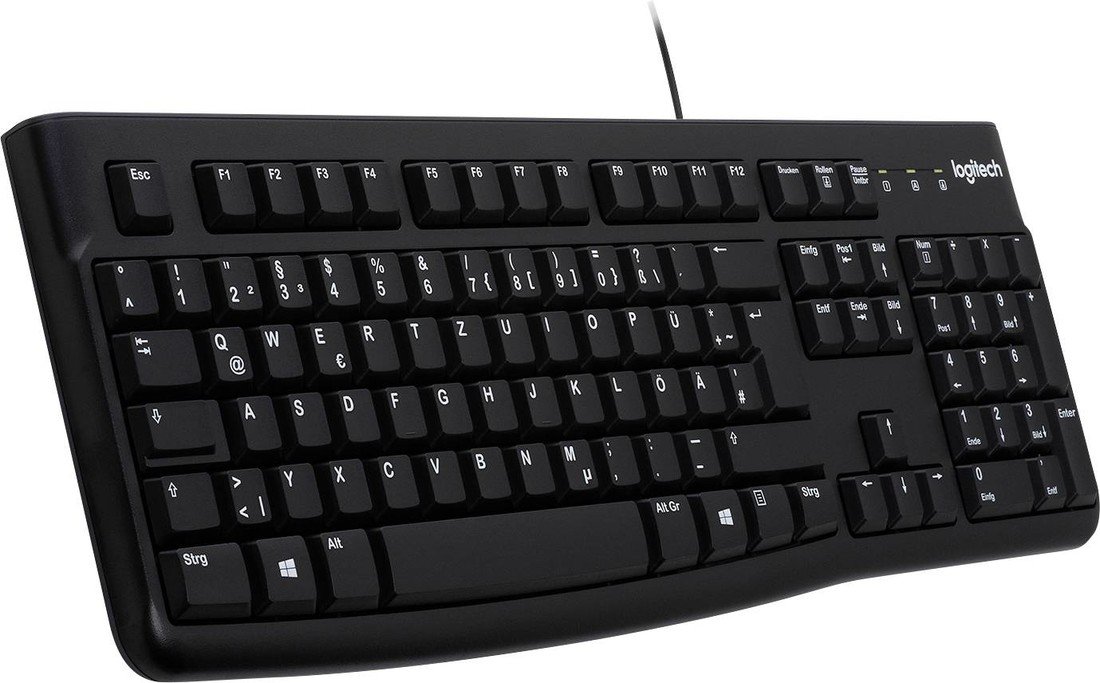 Logitech Keyboard K120 Business USB Klávesnice německá, QWERTZ, Windows® černá