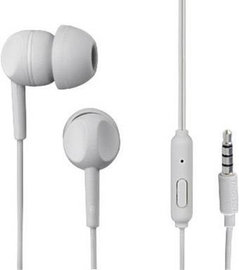 Thomson EAR3005GY špuntová sluchátka kabelová bílá headset
