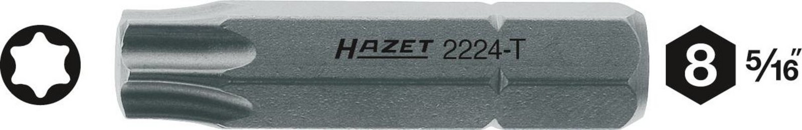 Hazet  2224-T45 bit Torx T 45 Speciální ocel   C 8 1 ks