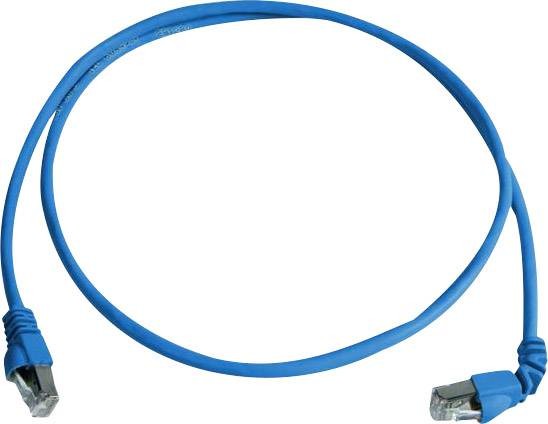 Telegärtner L00000A0198 RJ45 síťové kabely, propojovací kabely CAT 6A S/FTP 1.00 m modrá samozhášecí, bez halogenů 1 ks