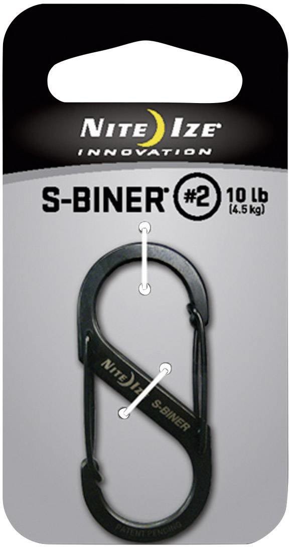 NITE Ize NI-SB2-03-01 karabina  S-Biner Gr. 2  50 mm x 22 mm  1 ks