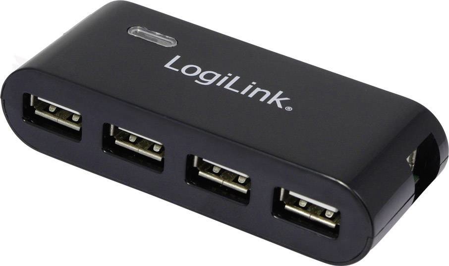 LogiLink UA0085 4 porty USB 2.0 hub  černá