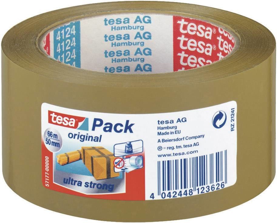 tesa ULTRA STRONG 57177-00000-11 balicí lepicí páska TESAPACK® hnědá (d x š) 66 m x 50 mm 1 ks