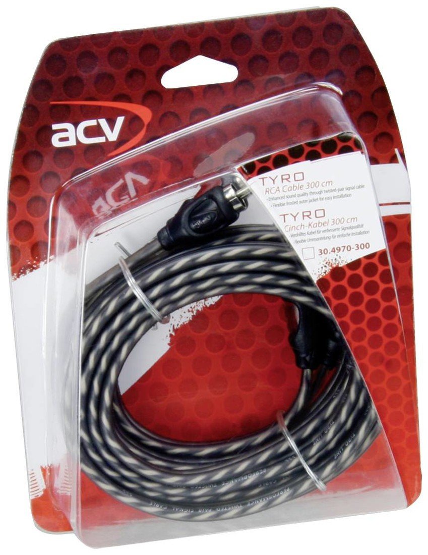 ACV 30.4970-300 cinch kabel 3 m [2x cinch zástrčka - 2x cinch zástrčka]