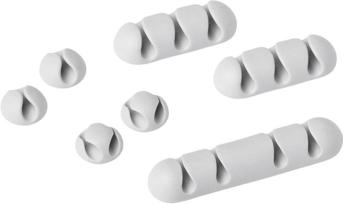 Durable sada kabelových klipů CAVOLINE® CLIP MIX 504110 7 ks šedá
