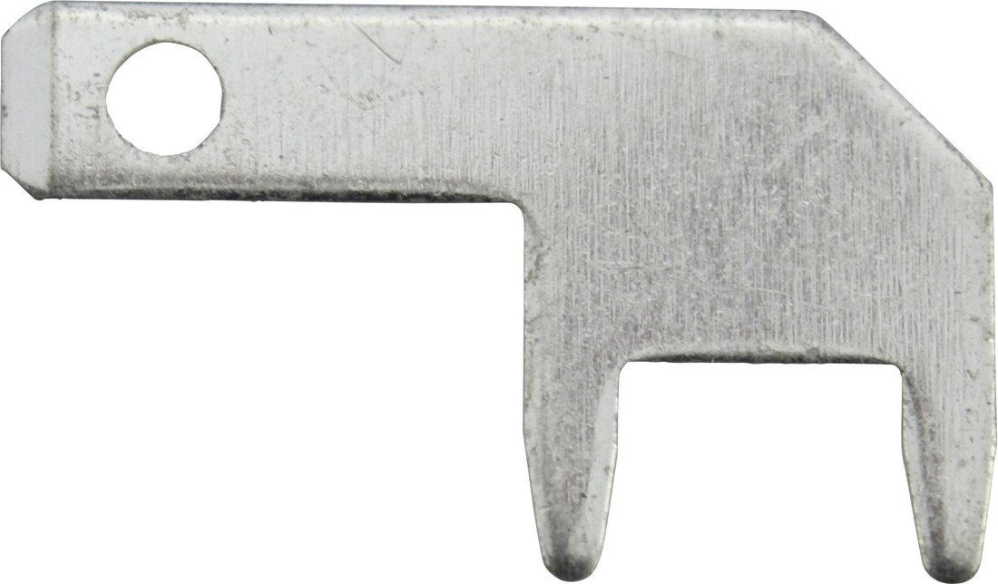 Vogt Verbindungstechnik 378905.68 faston zástrčka  Šířka zástrčky: 2.8 mm Tloušťka konektoru: 0.5 mm 90 ° bez izolace kov 100 ks