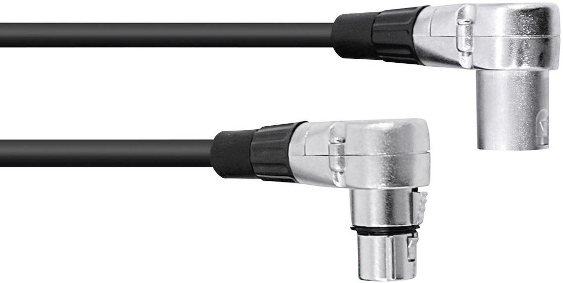 Omnitronic 30220632 XLR propojovací kabel [1x XLR zástrčka 3pólová - 1x XLR zásuvka 3pólová] 3.00 m černá
