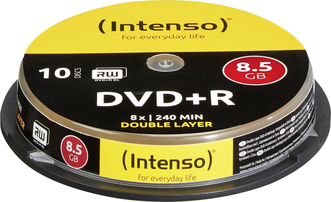 Intenso 4311142 DVD plus R DL 8.5 GB 10 ks vřeteno