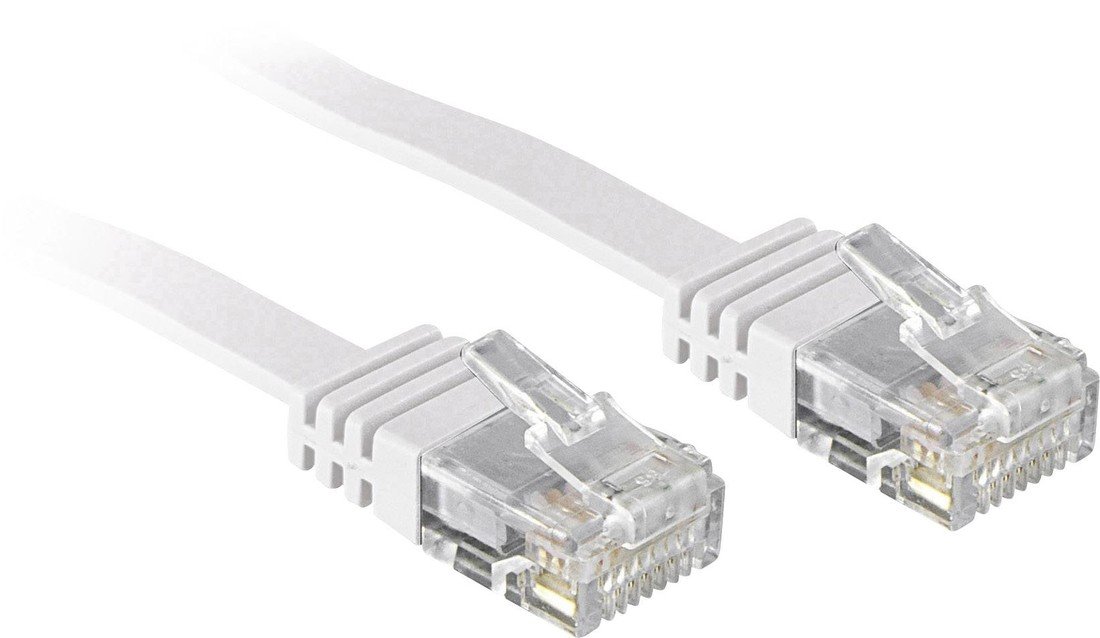 LINDY 47505 RJ45 síťové kabely, propojovací kabely CAT 6 U/UTP 10.00 m bílá s ochranou 1 ks