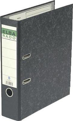 Elba pořadač rado DIN A4 Šířka hřbetu: 80 mm černá obláčkový mramor 2 třmeny 10407SW
