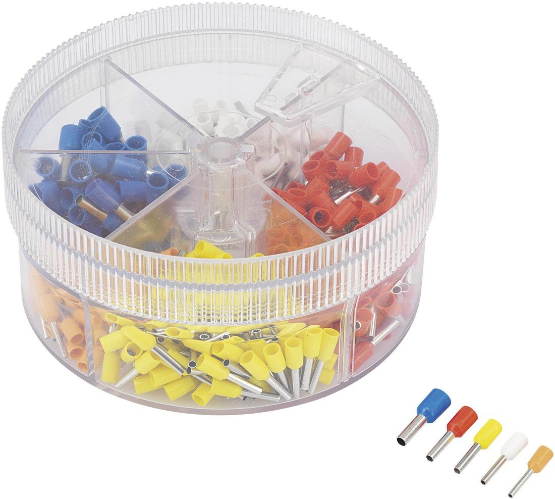 TRU COMPONENTS 739735 sada dutinek 0.50 mm² 2.50 mm² oranžová, bílá, žlutá, červená, modrá 400 ks