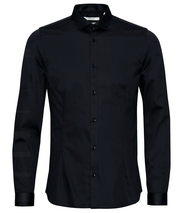 Jack&Jones Pánská košile JJPRPARMA Slim Fit 12097662 Black M