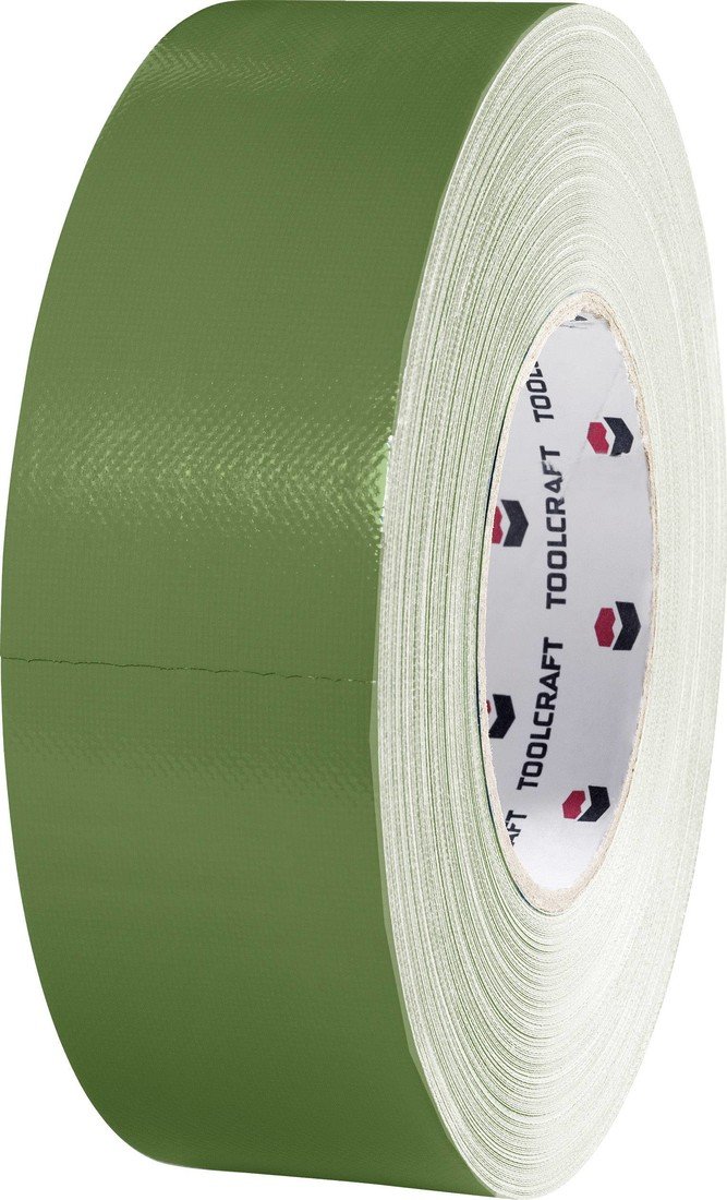 TOOLCRAFT 80DT 80DT Heavy duty tape 80DT olivově zelená  (d x š) 50 m x 50 mm 1 ks
