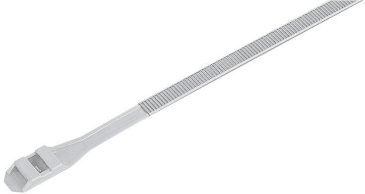 TRU COMPONENTS 1592765 TC-DL360203 stahovací pásky 360 mm 9 mm přírodní s dvojitou hlavou, odolná vůči UV záření 100 ks