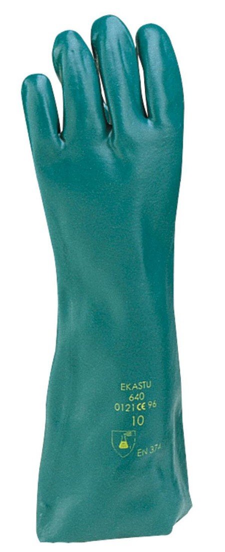 Ekastu 381 640  polyvinylchlorid rukavice pro manipulaci s chemikáliemi  Velikost rukavic: 10, XL EN 374, EN 388, EN 420 CAT III 1 pár