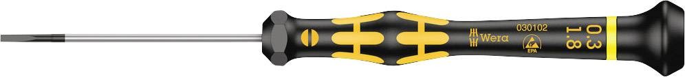 Wera 1578 A ESD šroubovák pro šrouby Microstix Šířka čepele: 1.8 mm Délka dříku: 60 mm