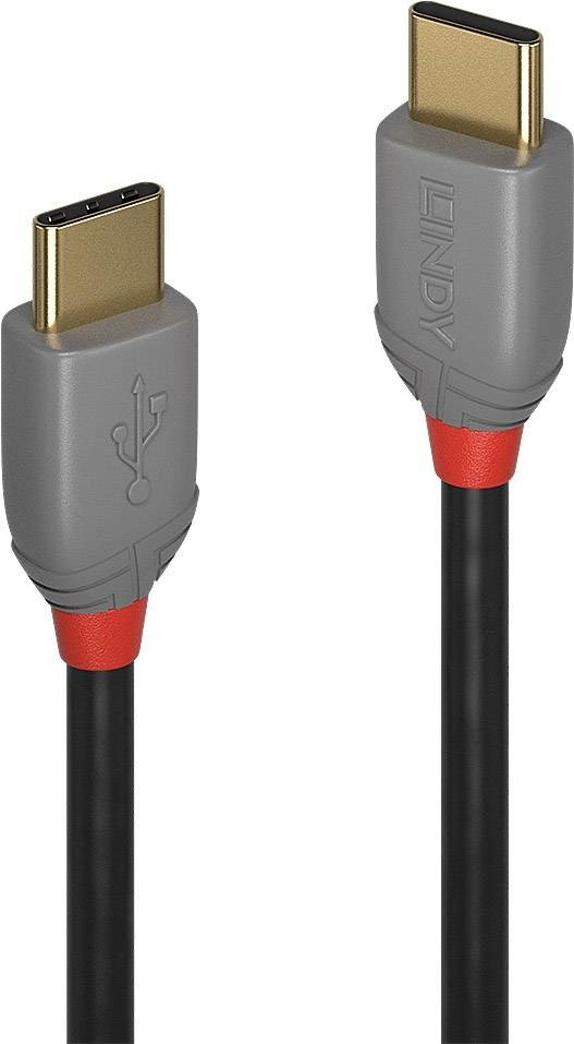 LINDY USB kabel USB 2.0 USB-C ® zástrčka, USB-C ® zástrčka 2.00 m černá  36872