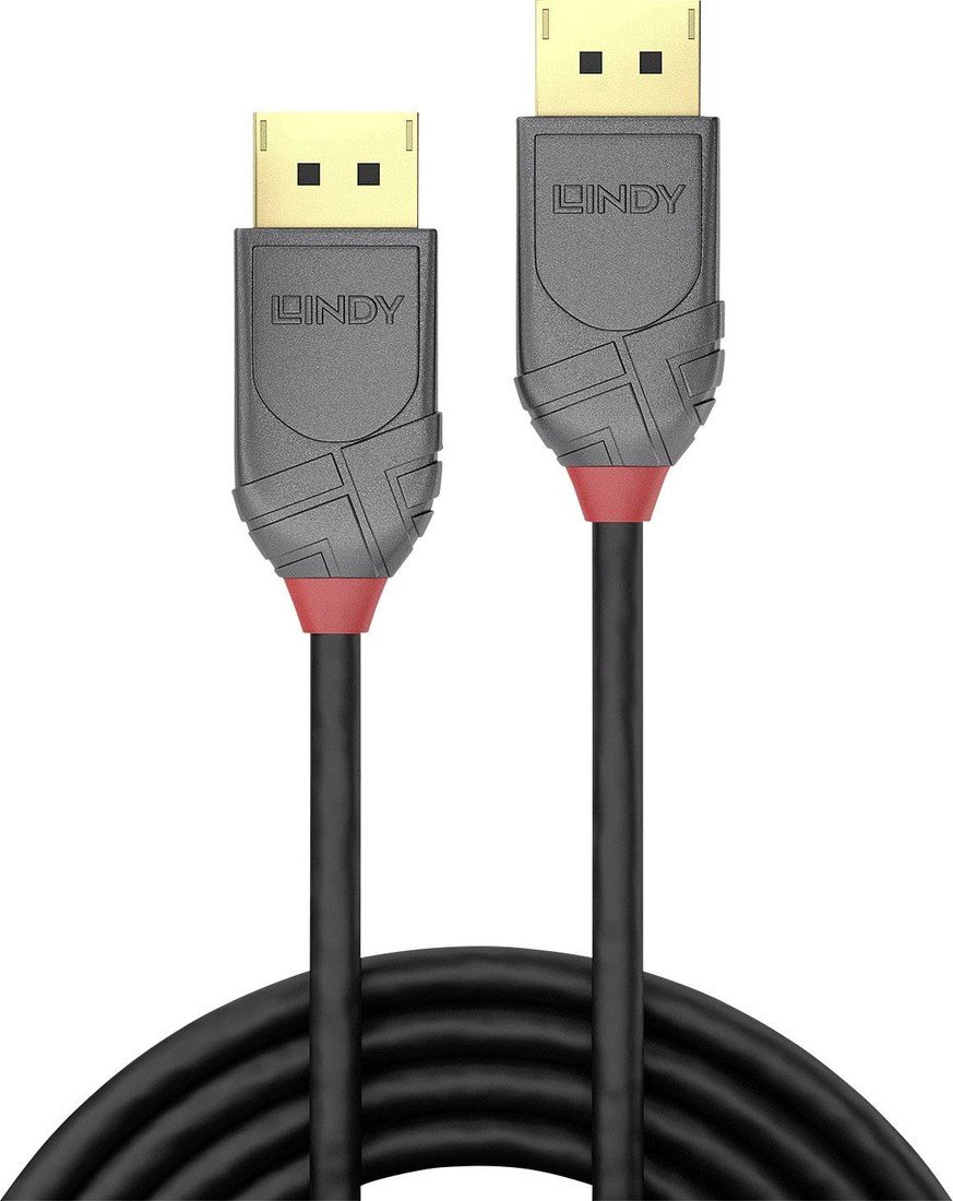 LINDY DisplayPort kabel  0.50 m černá Ultra HD (8K)
