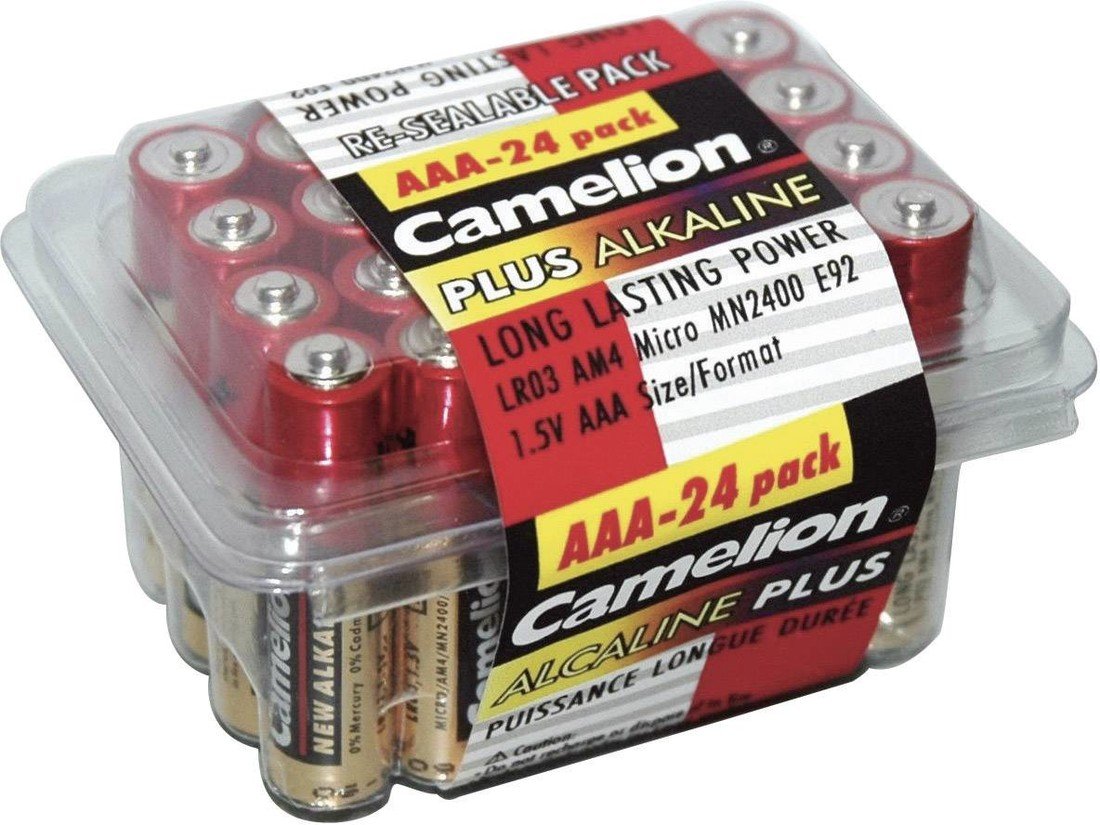 Camelion Plus LR03 mikrotužková baterie AAA alkalicko-manganová 1250 mAh 1.5 V 24 ks