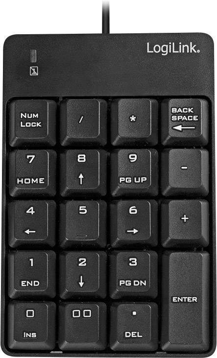 LogiLink ID0184 USB číselná klávesnice  černá
