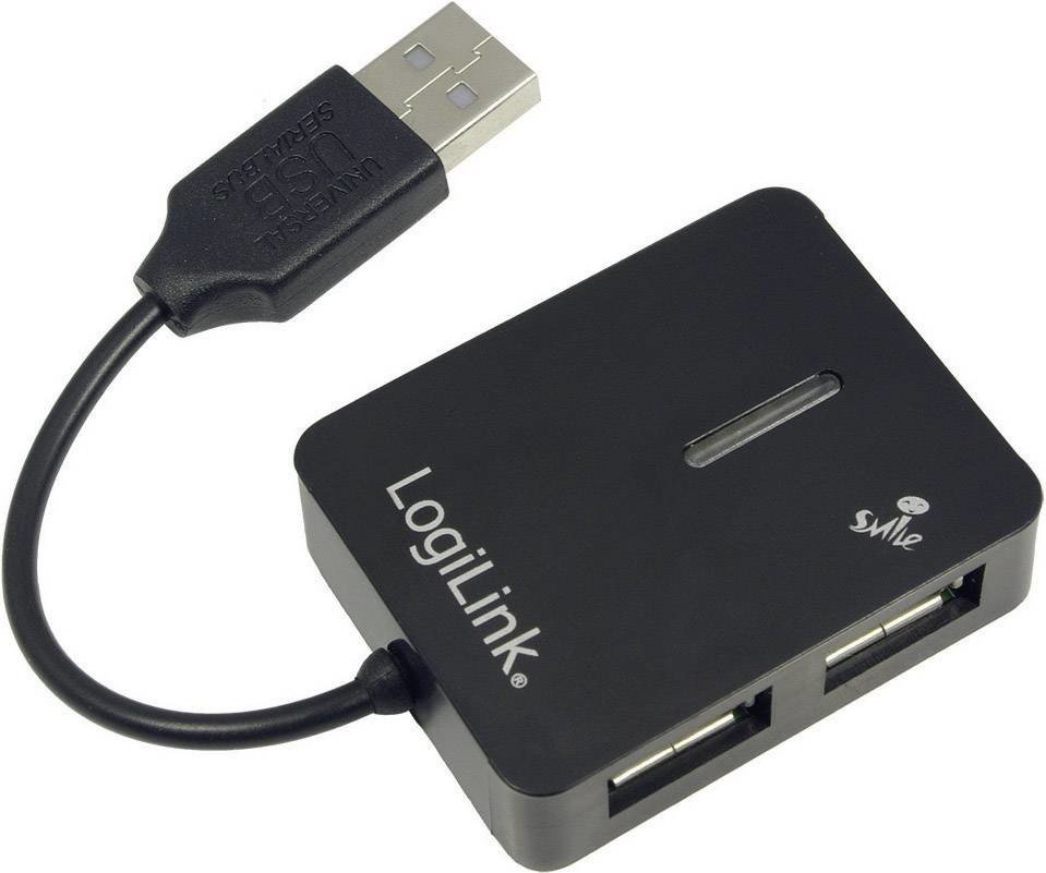 LogiLink UA0139 4 porty USB 2.0 hub  černá