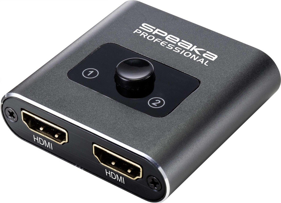 SpeaKa Professional SP-BDS-120 1  plus  2 porty HDMI přepínač UHD 3840 x 2160 Pixel